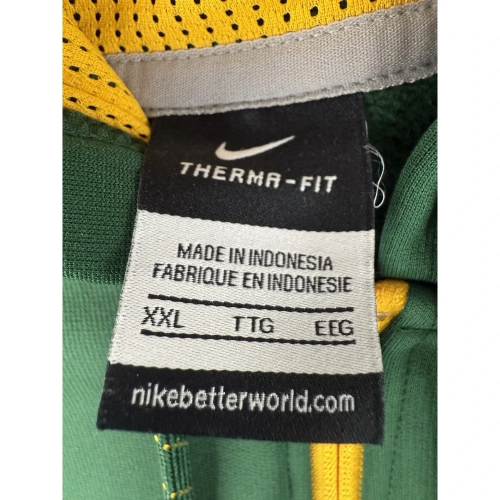 Nike‎ St Norbert College Scoop Hoodie Womens Size XXL Green Knights Full Zip